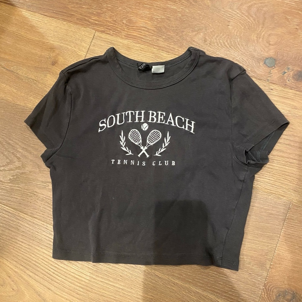 Women’s south beach tennis club baby tee